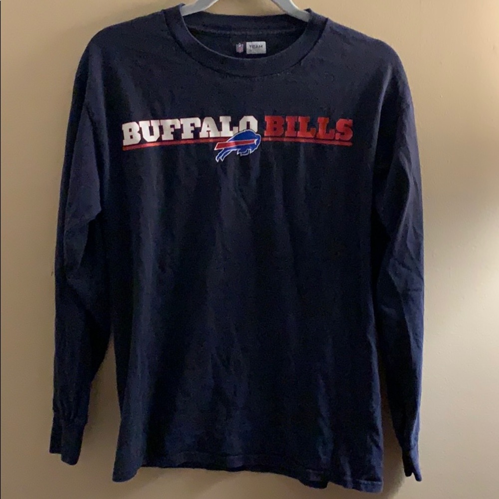 Long sleeve navy blue buffalo bills shirt